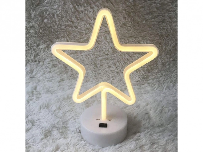 Lampe LED étoile néon avec USB