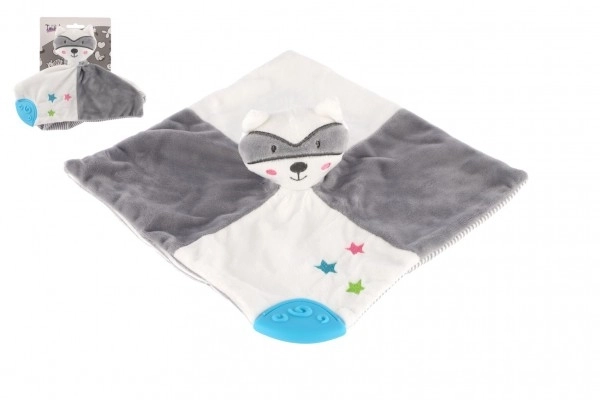 Raton Laveur en Peluche Dormeur avec Hochet 20x20 cm