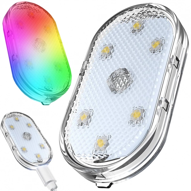 Éclairage LED RGB intérieur de voiture - accessoire sans fil