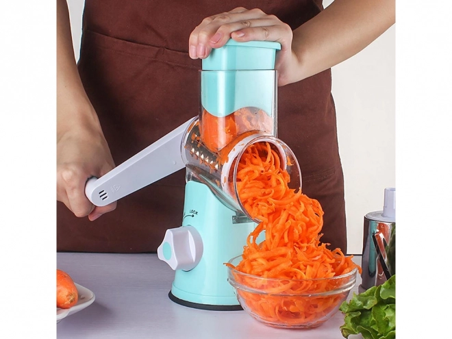 Trancheuse de cuisine universelle avec 3 tambours interchangeables