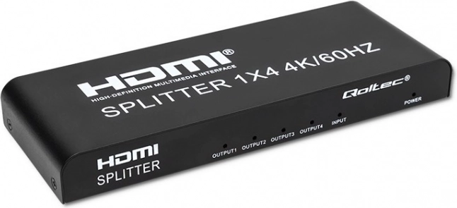 Répartiteur HDMI Qoltec 4K 1x4