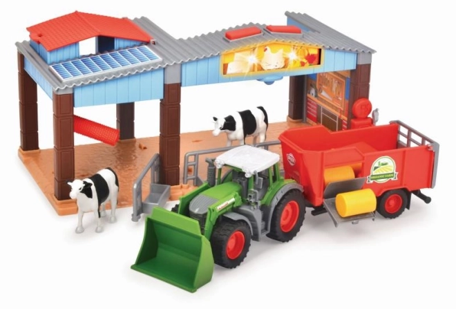 Ferme avec tracteur et accessoires