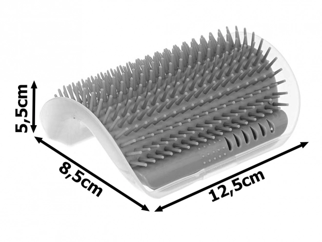 Brosse d'angle pour chats avec herbe à chat