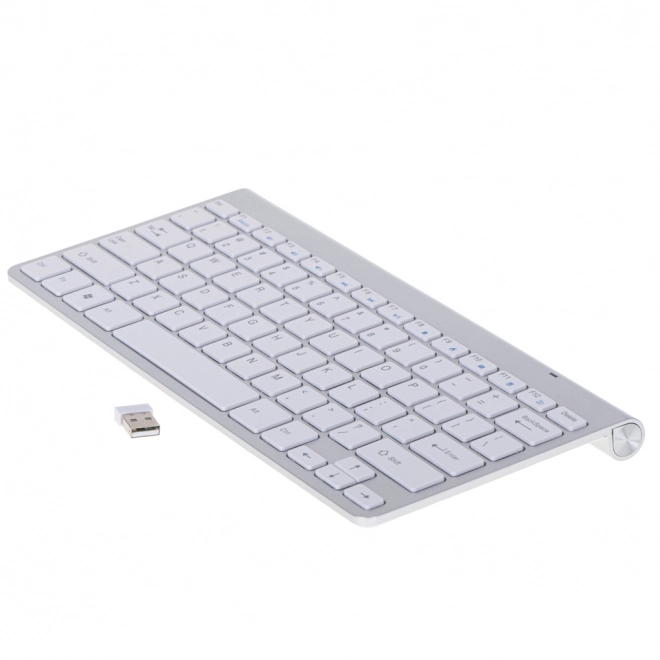 Clavier sans fil pour Smart TV argenté