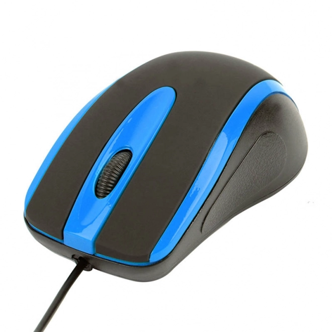 Souris optique Havit noire et bleue