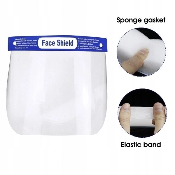 Écran facial de protection en PVC
