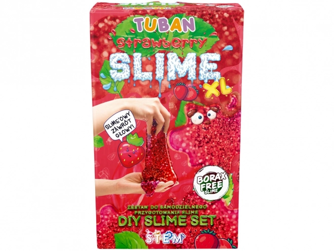 Tuban ensemble sensoriel créatif Slime - Fraise XL