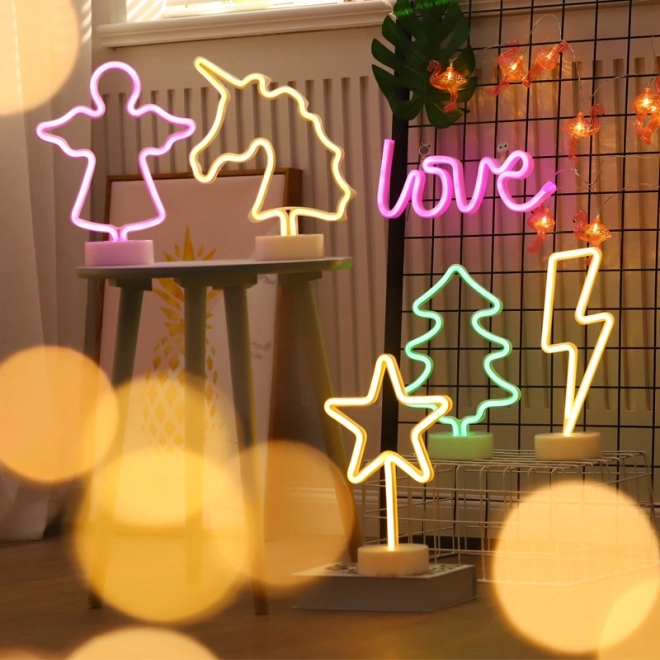 Étoile néon décorative LED