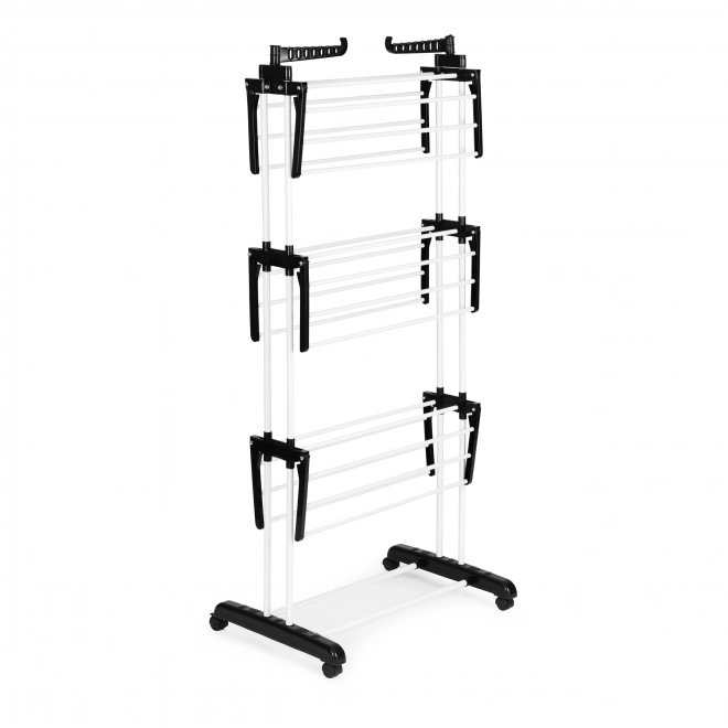 Étendoir vertical sur roulettes, pliable