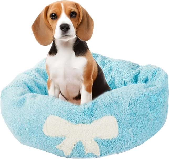 Panier moelleux en peluche pour chiens et chats 50 cm