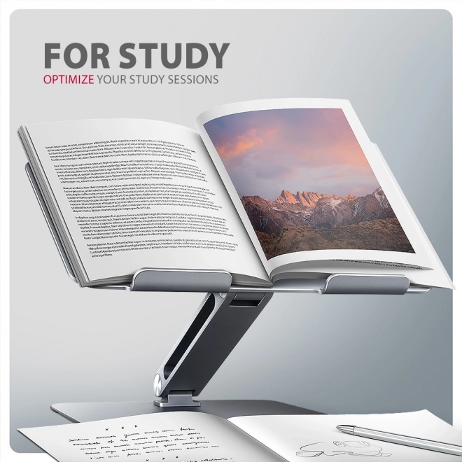 Support pour ordinateur portable AXAGON STND-LQ en aluminium, 10-16", angle réglable