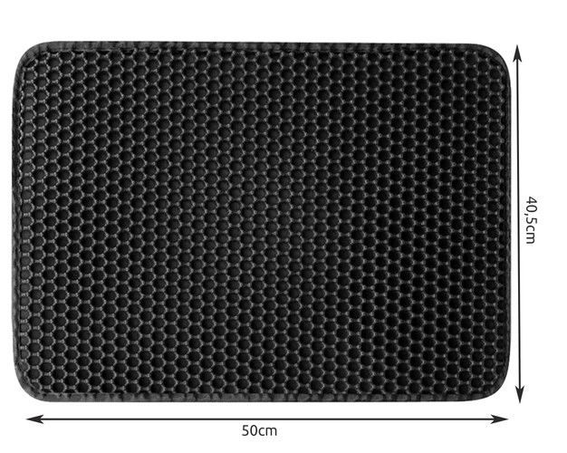 Tapis sous litière pour chat