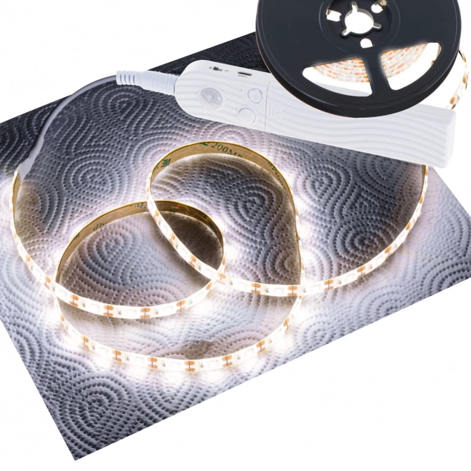 Ruban LED étanche à piles avec capteur de mouvement