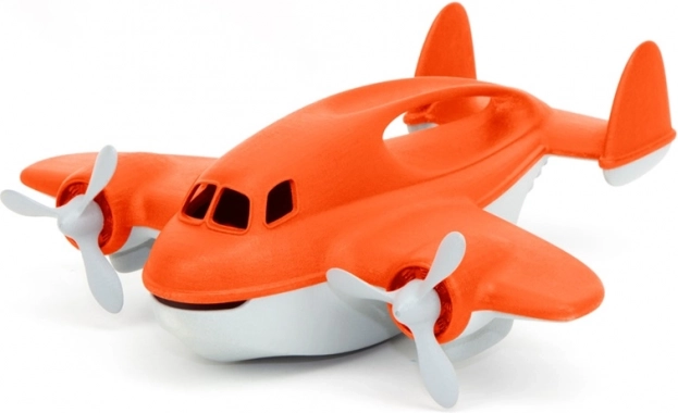 Green Toys avion pompier orange