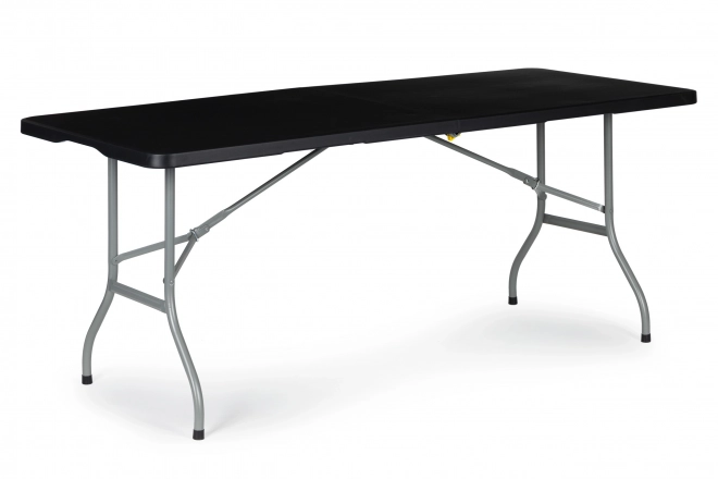 Table de jardin pliante de restauration 180 cm - noire