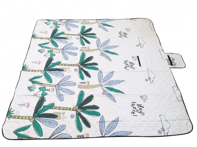 Couverture de plage de pique-nique de camping palmiers 200x200