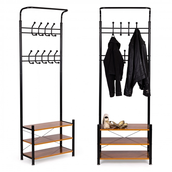 Portemanteau sur pied avec étagères ModernHome