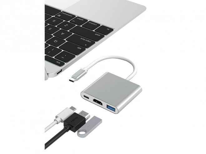 Adaptateur 3en1 USB-C HDMI 4K