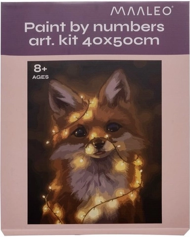 Adorable motif de renard sur une toile de qualité