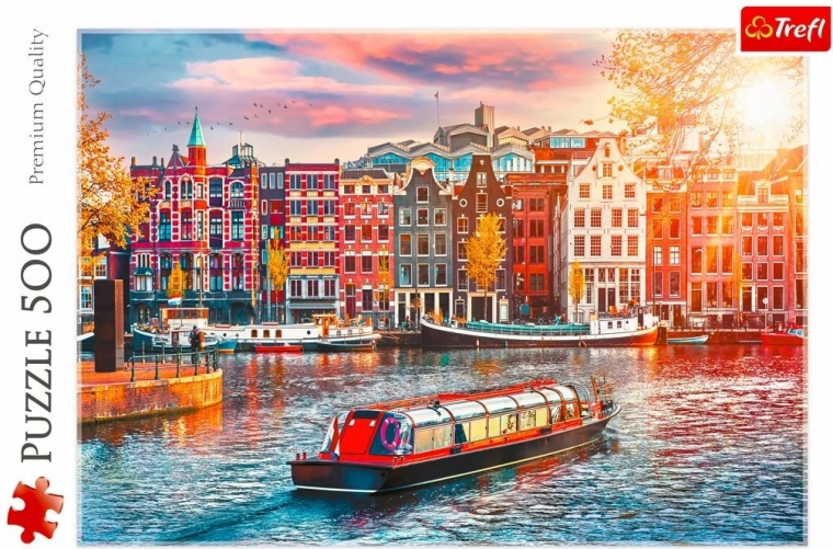 Motif réaliste des canaux d’Amsterdam