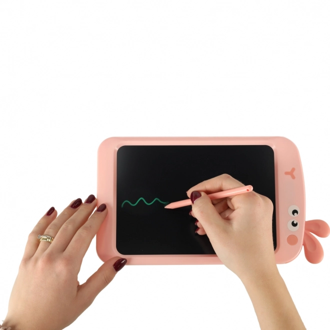 Tablette de dessin avec lapin 8,5' rose