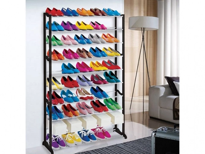 Support à chaussures en métal pour 50 paires / étagère à chaussures