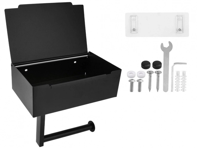 Porte-papier toilette stylé avec étagère pour mouchoirs