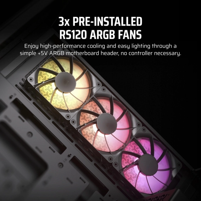 Boîtier d'ordinateur Mid-Tower 3500X ICUE LINK RGB TG noir