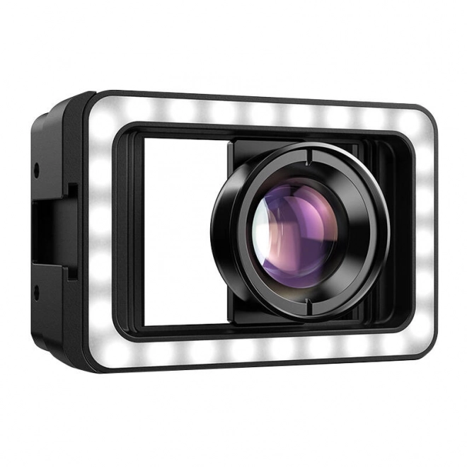 Objectif macro mobile avec LED