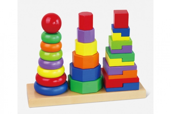 Puzzle en bois pyramide