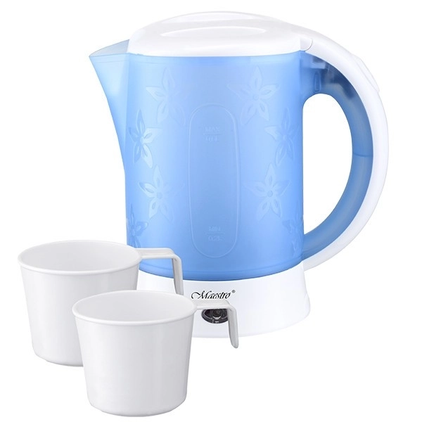 Bouilloire de voyage avec 2 tasses 0,6L 600W