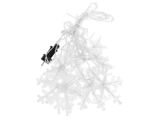 Guirlande lumineuse LED avec flocons et étoiles - 5 m, 138 LED