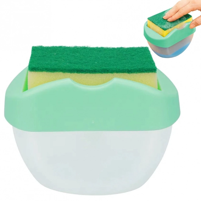 Distributeur de savon avec réservoir pour éponge