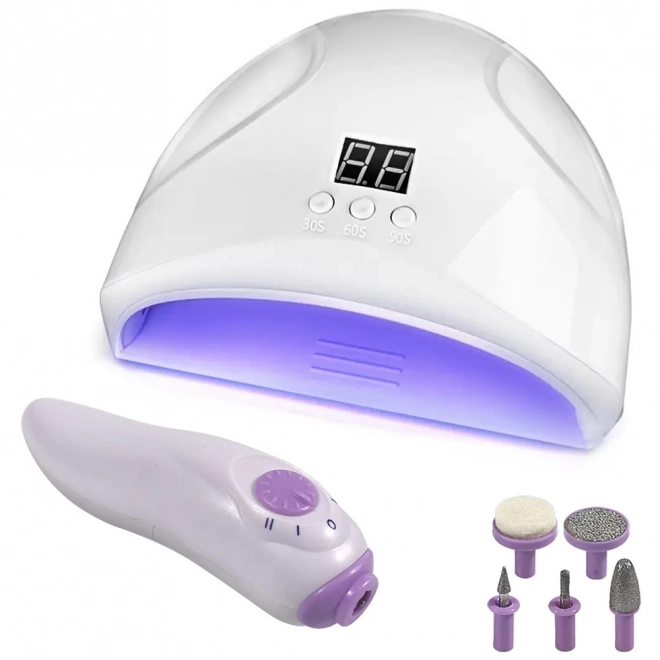 Ensemble professionnel hybride lampe UV LED et fraiseuse 12W