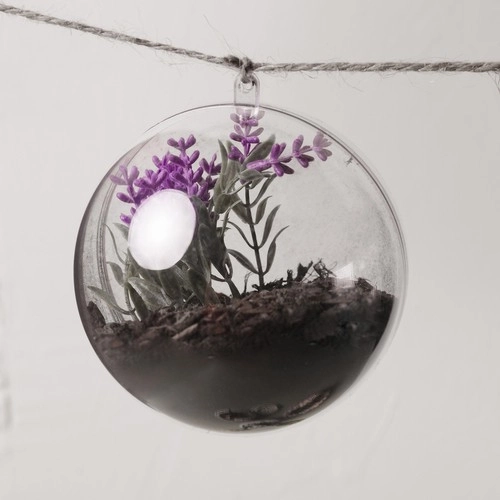 Ornements transparents 12cm - ensemble de 5 Ruhhy 22278