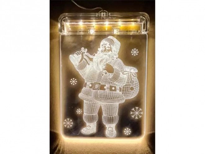 Décoration de fenêtre en verre 3D de Noël