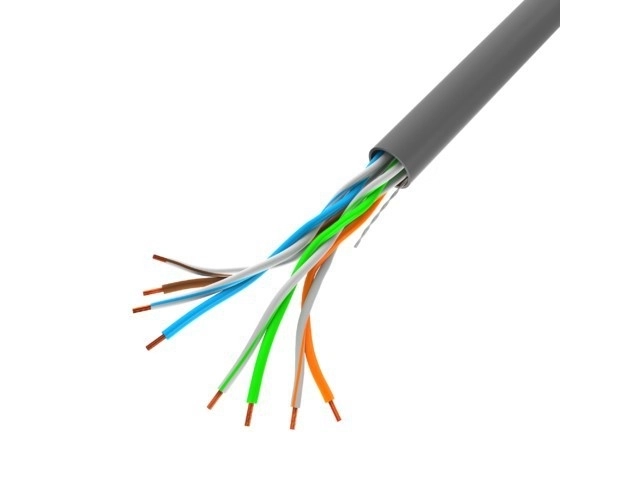 Câble réseau LAN UTP 100MB/s gris 100m