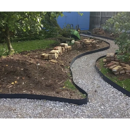 Bordure de jardin 6 cm x 10 m noire