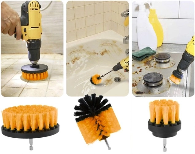 Ensemble de brosses de nettoyage pour perceuse