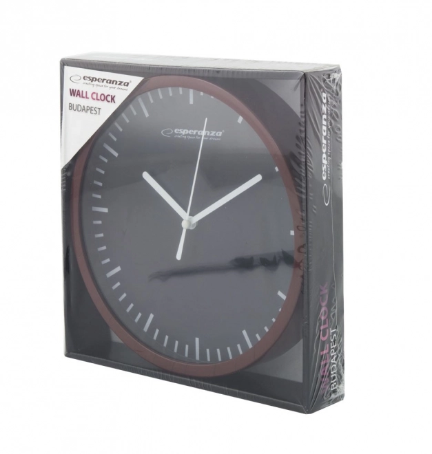 Horloge murale BUDAPEST Noire