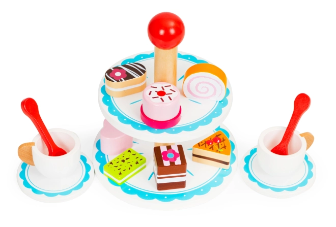 Plateau, sucreries et tasses