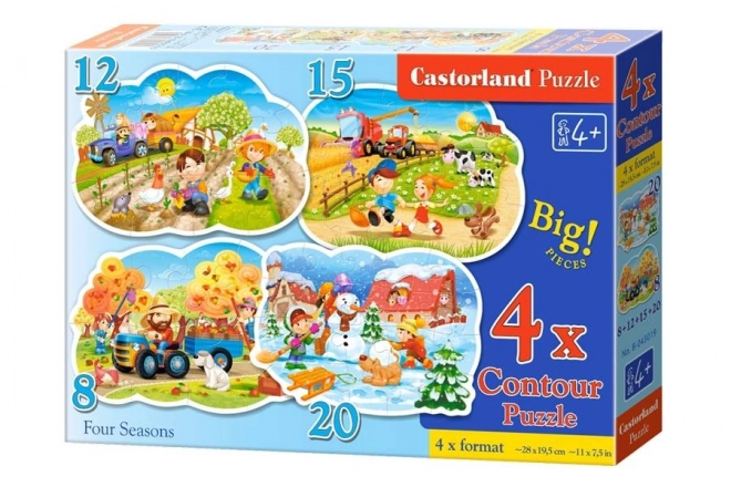 Puzzle Quatre Saisons pour enfants