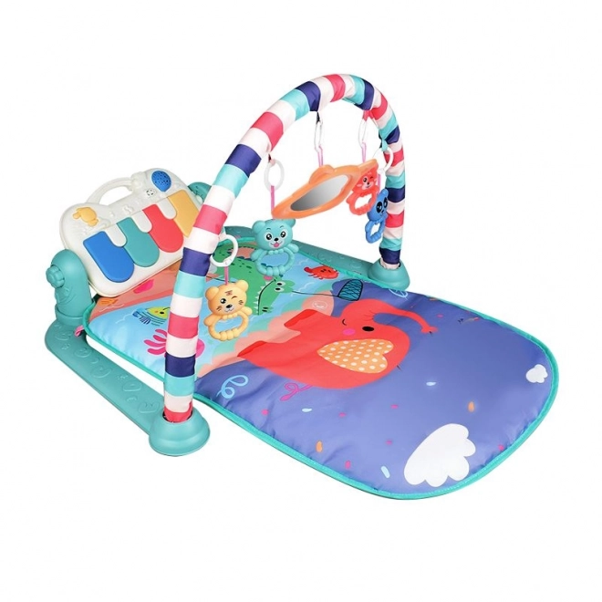 Tapis éducatif pour tout-petits avec piano - vert, modèle II