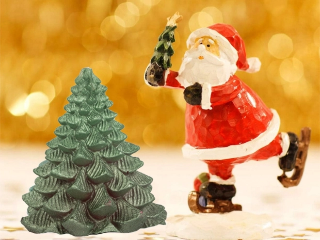 Bougie de Noël en forme de sapin