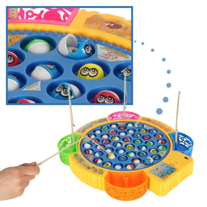 Jeu de pêche pour enfants 45 poissons + 4 cannes à pêche