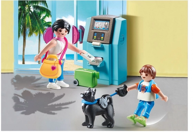 Touriste Playmobil avec distributeur automatique