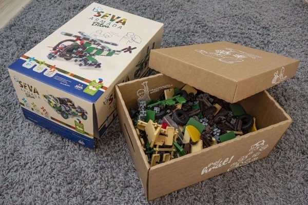 Jeu de Construction SEVA ARMÉE Bataille plastique 958 pièces en boîte 27x38x18cm