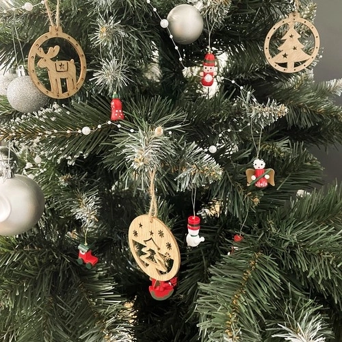 Décorations de Noël/pendentifs pour arbre 10 pièces. Ruhhy 22943