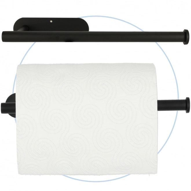 porte-serviette en papier noir