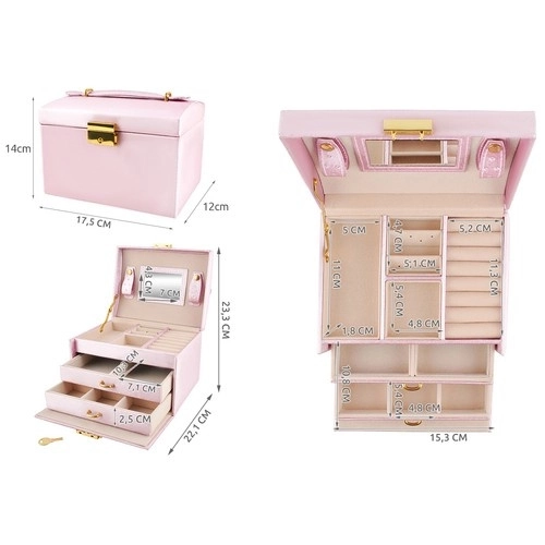 Boîte à bijoux/boîte - rose